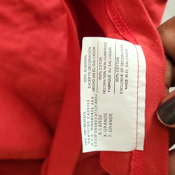 CHAMPION VARSITY RED TEE SHIRT SIZE XL NEW WITH TAG - Picture 6 of 6